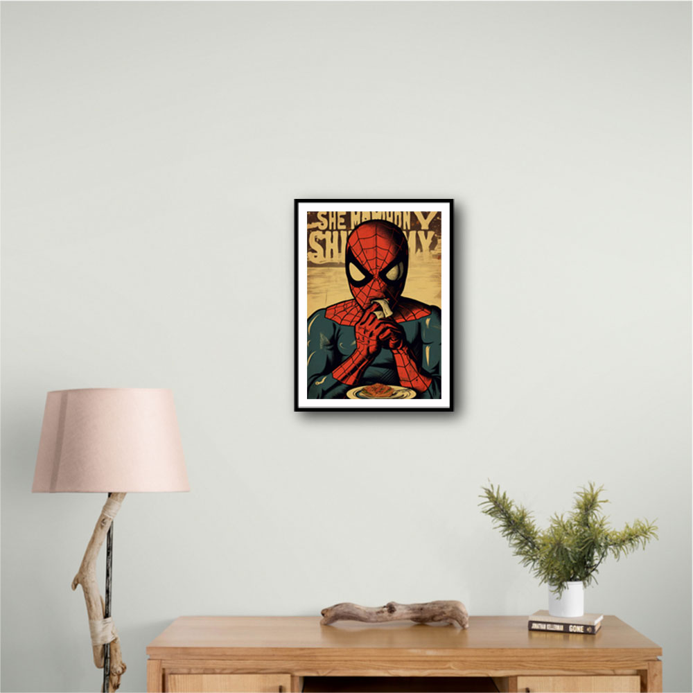 Spiderman Grunge Pop 1 Wall Art