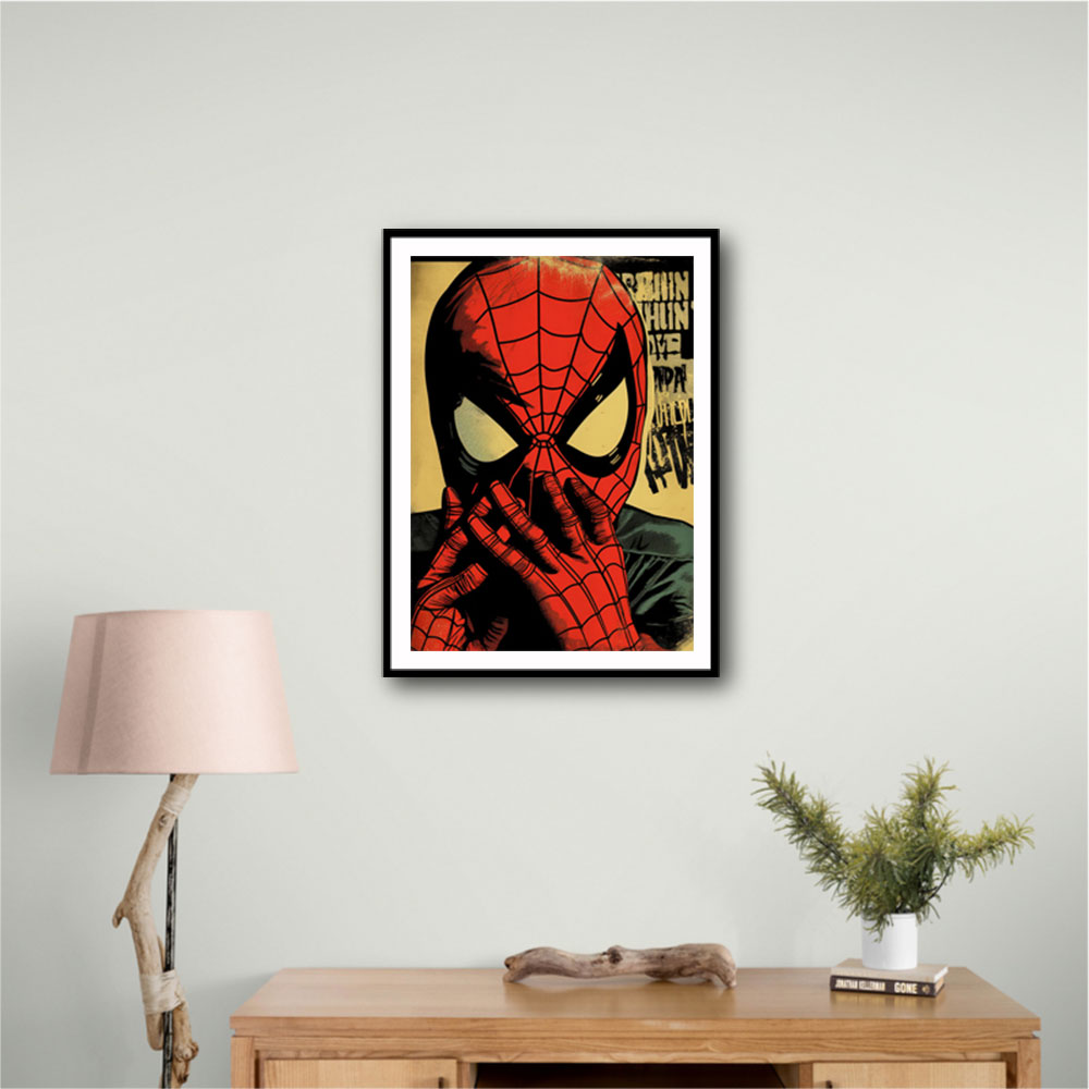 Spiderman Grunge Pop 2 Wall Art