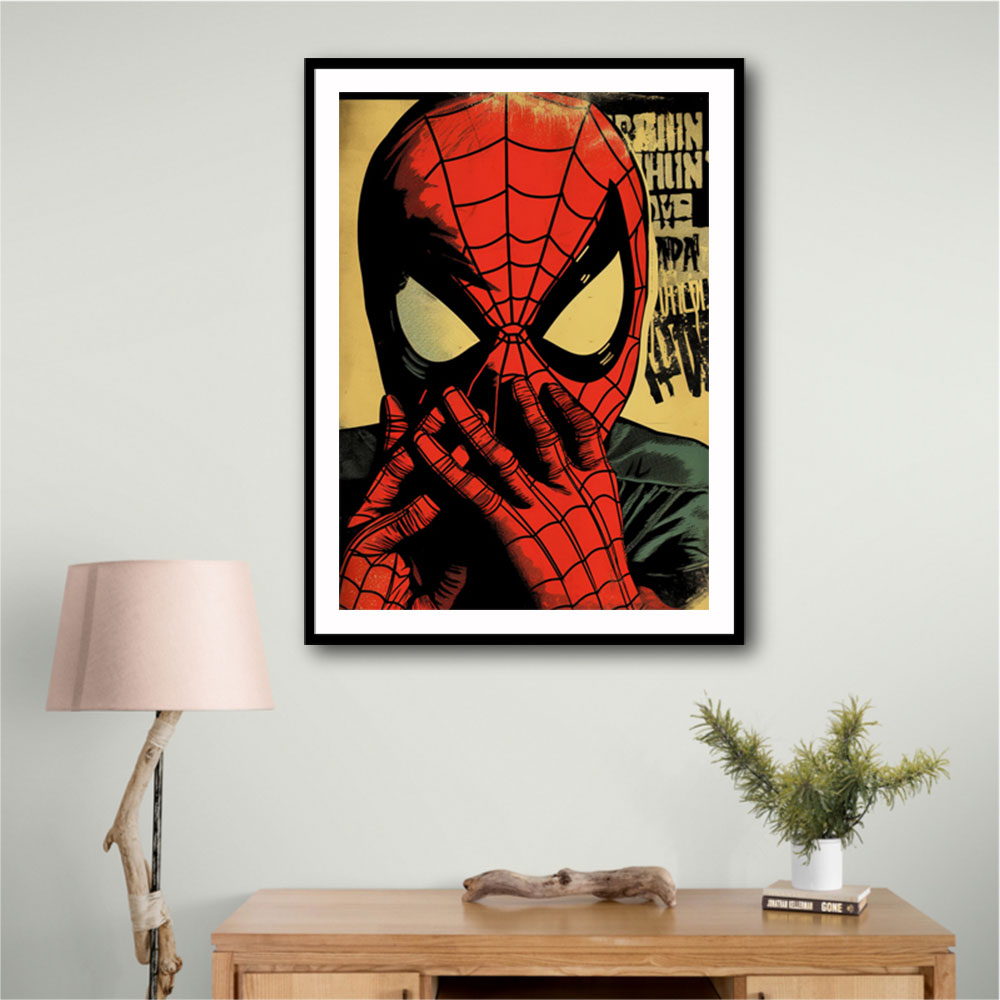 Spiderman Grunge Pop 2 Wall Art