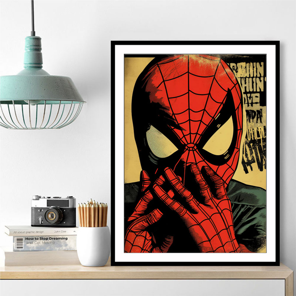 Spiderman Grunge Pop 2 Wall Art