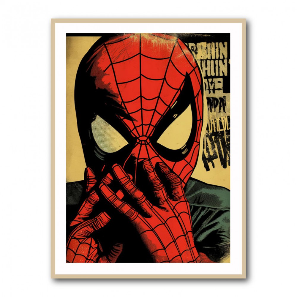 Spiderman Grunge Pop 2 Wall Art