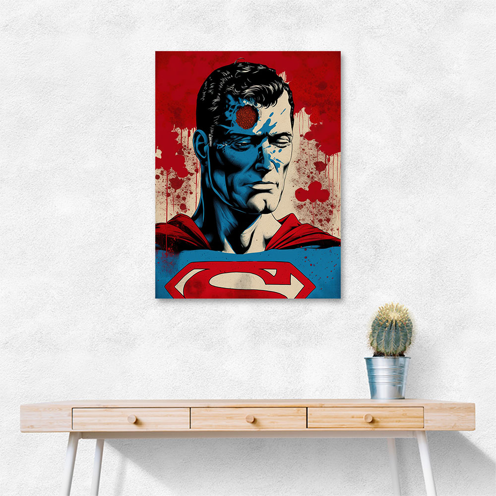 Superman Grunge Pop 1 Wall Art