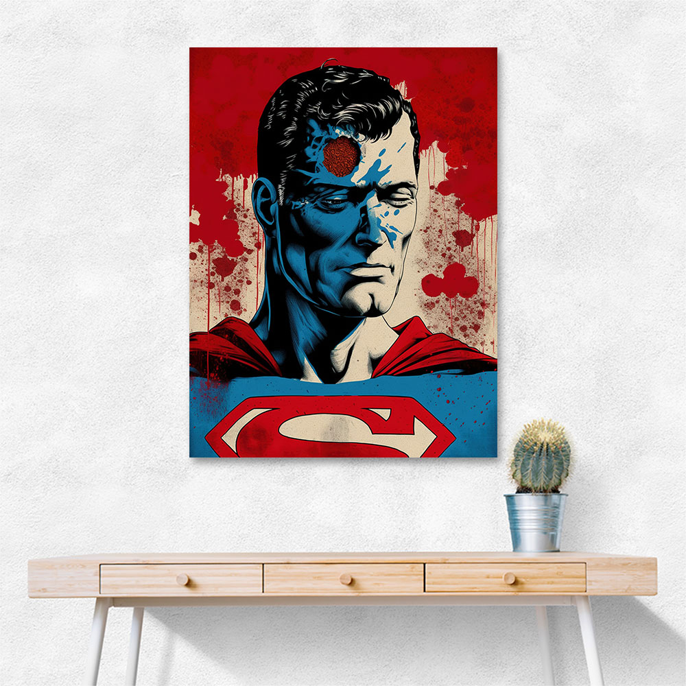 Superman Grunge Pop 1 Wall Art