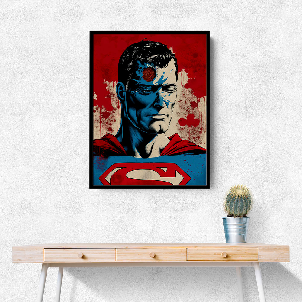 Superman Grunge Pop 1 Wall Art