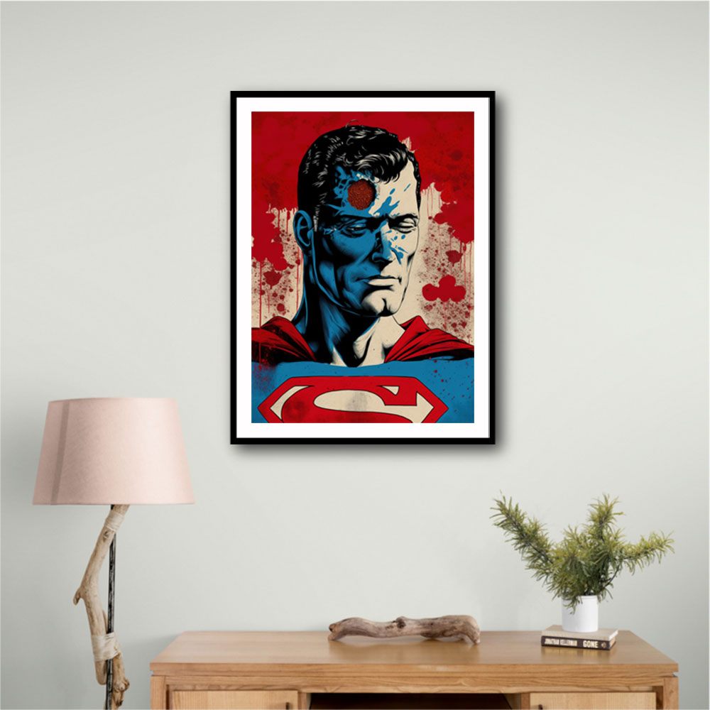 Superman Grunge Pop 1 Wall Art