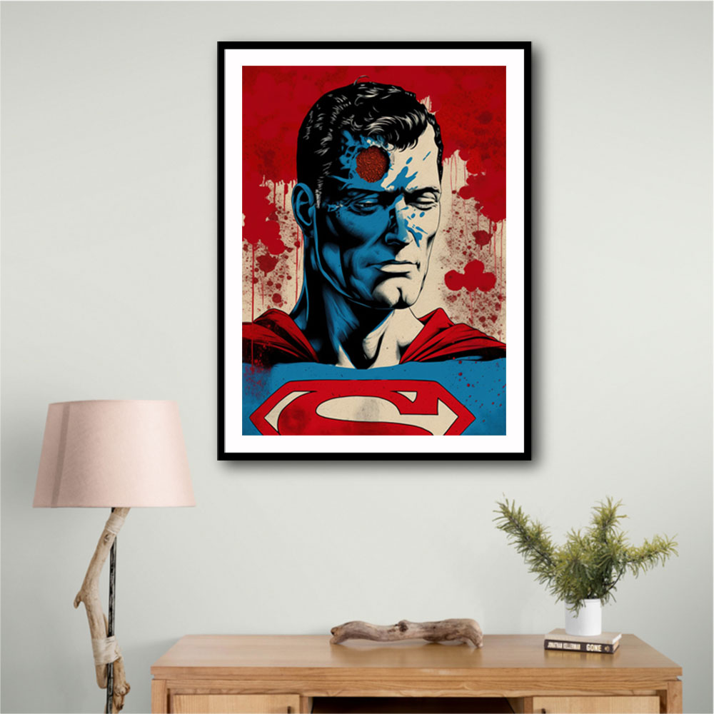 Superman Grunge Pop 1 Wall Art