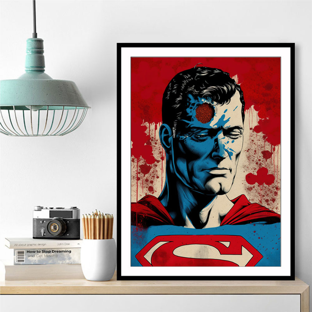 Superman Grunge Pop 1 Wall Art