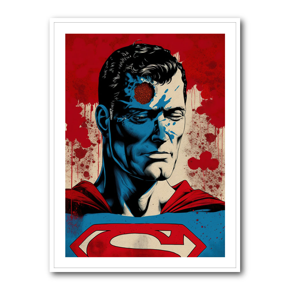 Superman Grunge Pop 1 Wall Art