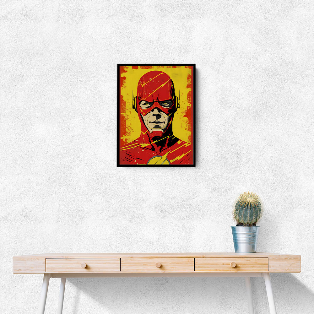 The Flash Grunge Pop Wall Art