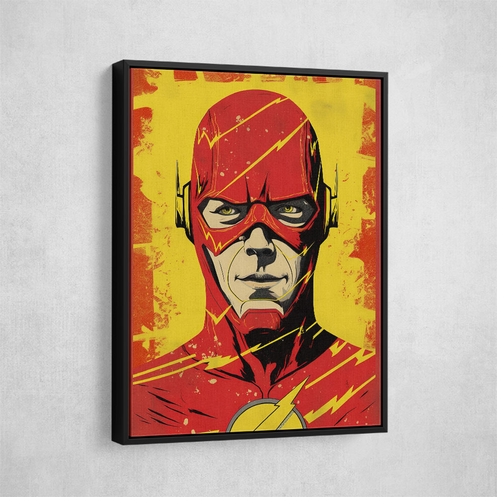 The Flash Grunge Pop Wall Art