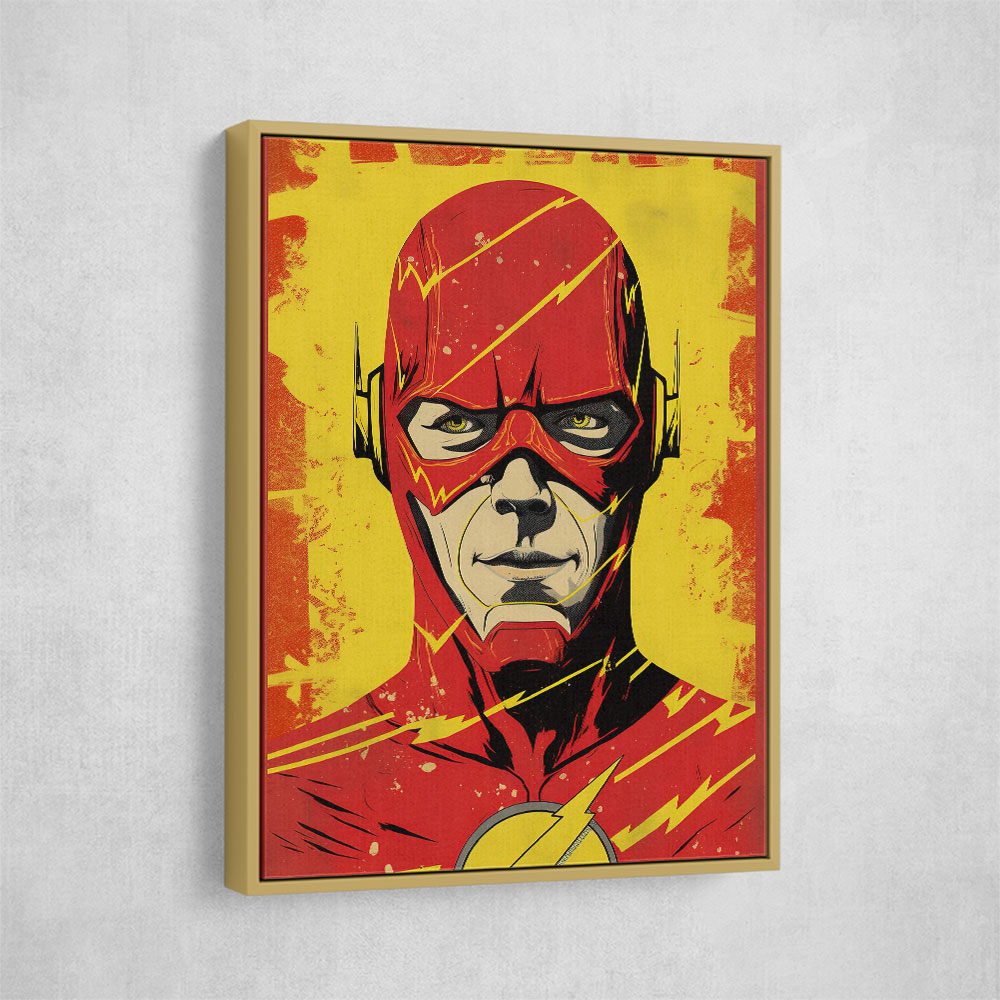 The Flash Grunge Pop Wall Art