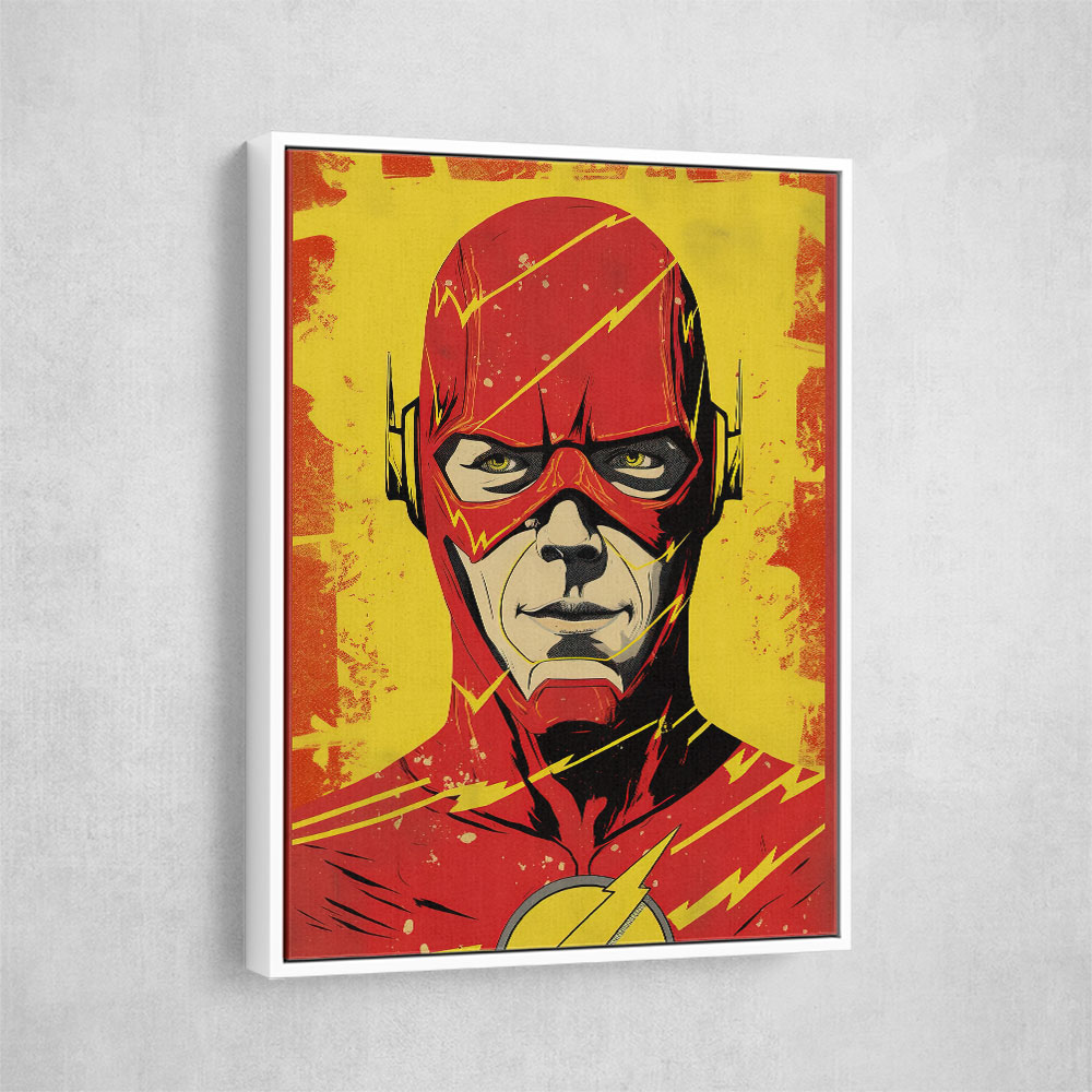 The Flash Grunge Pop Wall Art