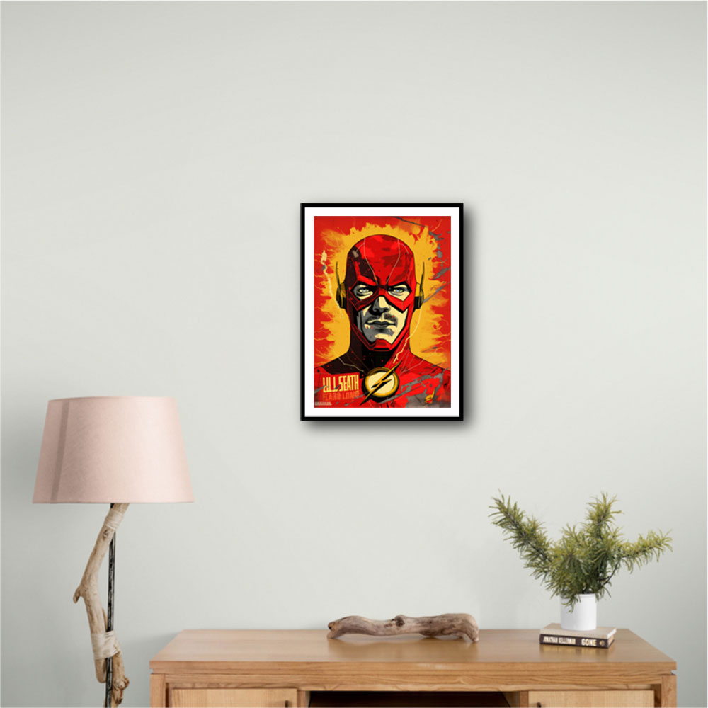 The Flash Grunge Pop Wall Art