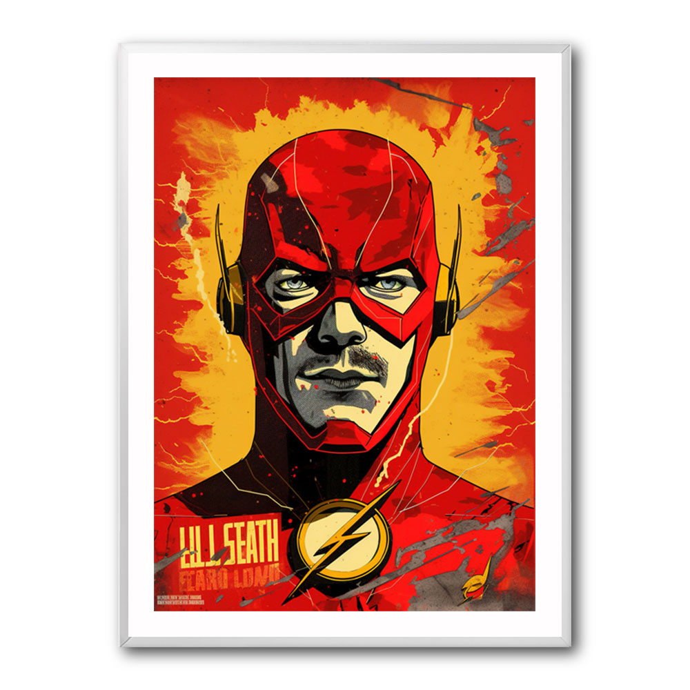 The Flash Grunge Pop Wall Art