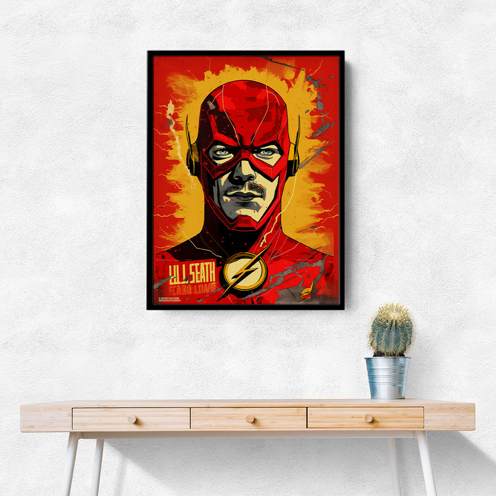 The Flash Grunge Pop 1 Wall Art