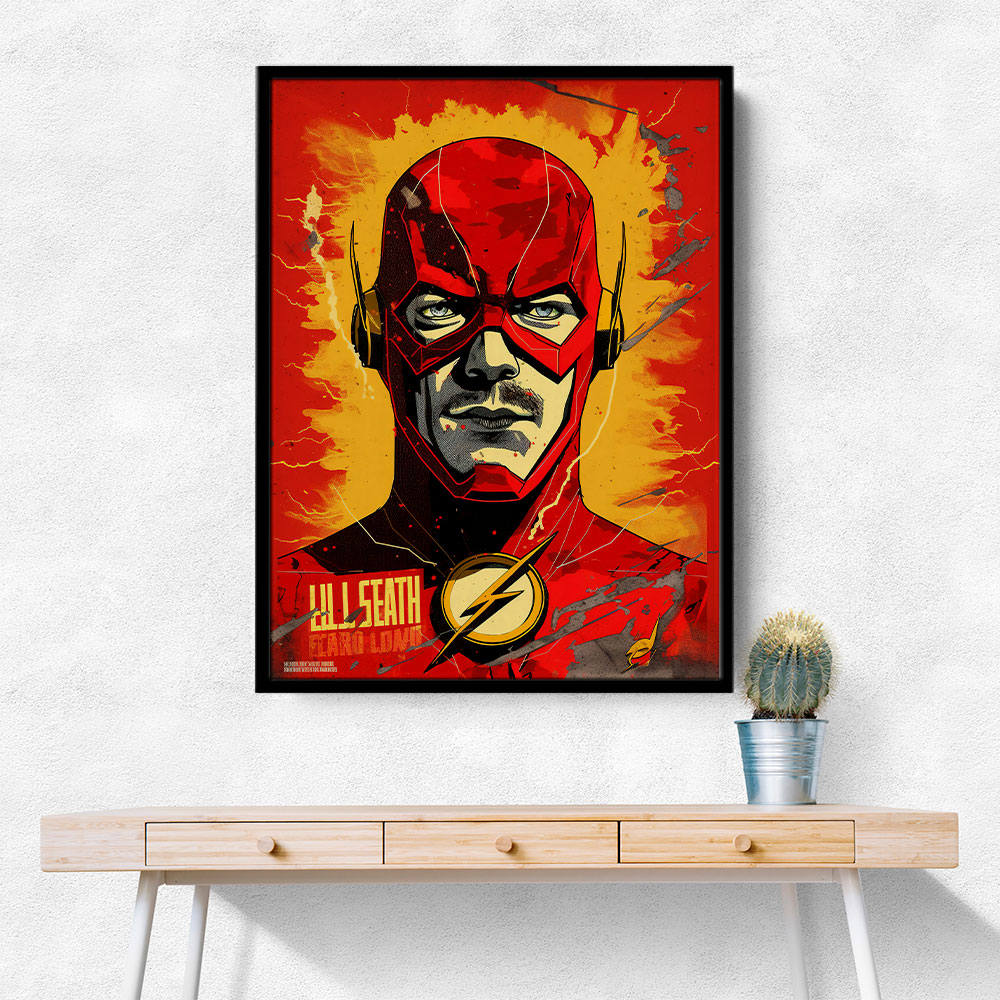 The Flash Grunge Pop 1 Wall Art