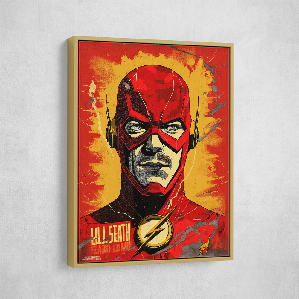 The Flash Grunge Pop 1 Wall Art