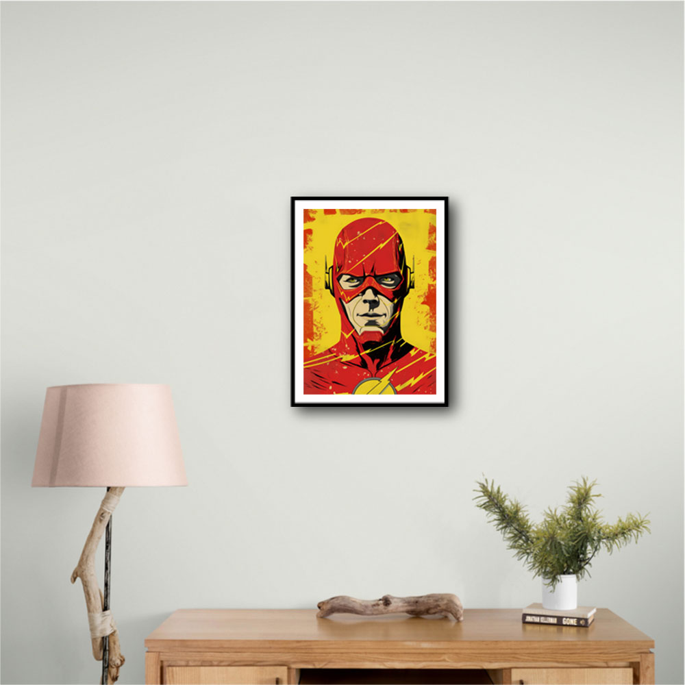 The Flash Grunge Pop 1 Wall Art