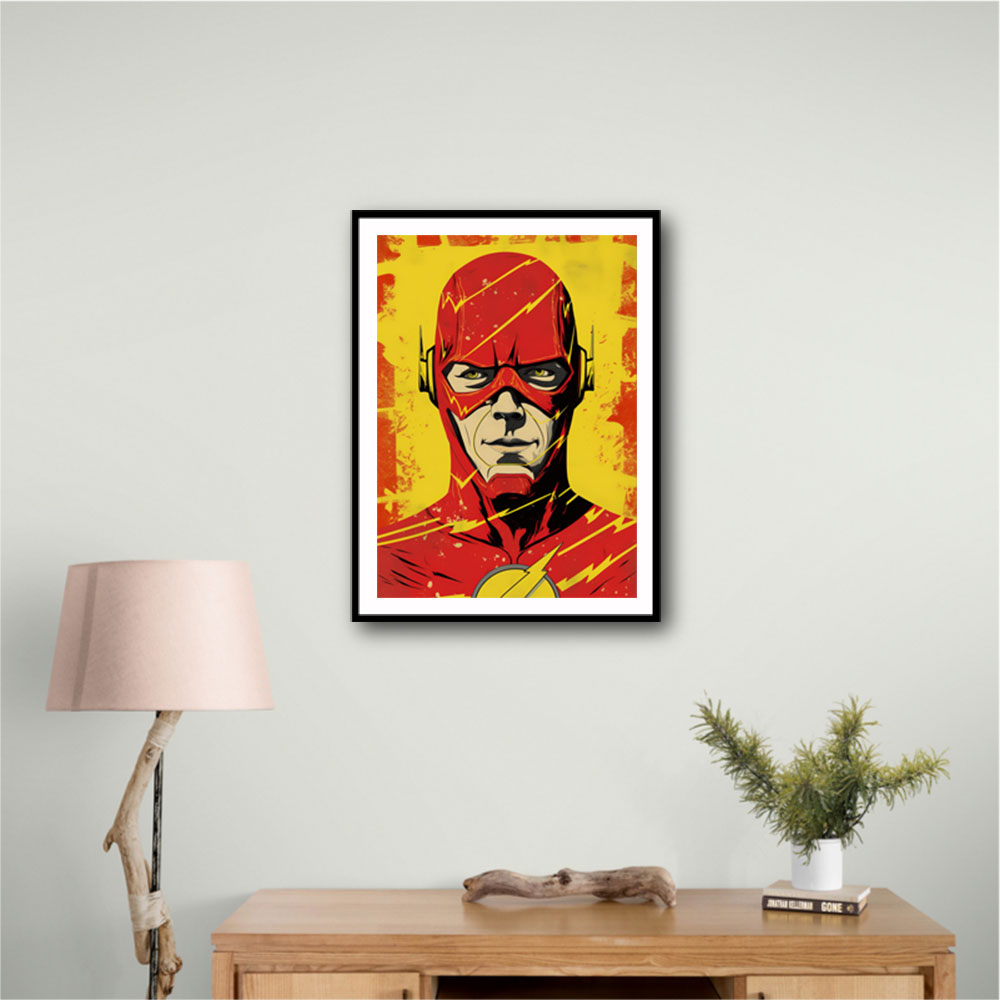 The Flash Grunge Pop 1 Wall Art