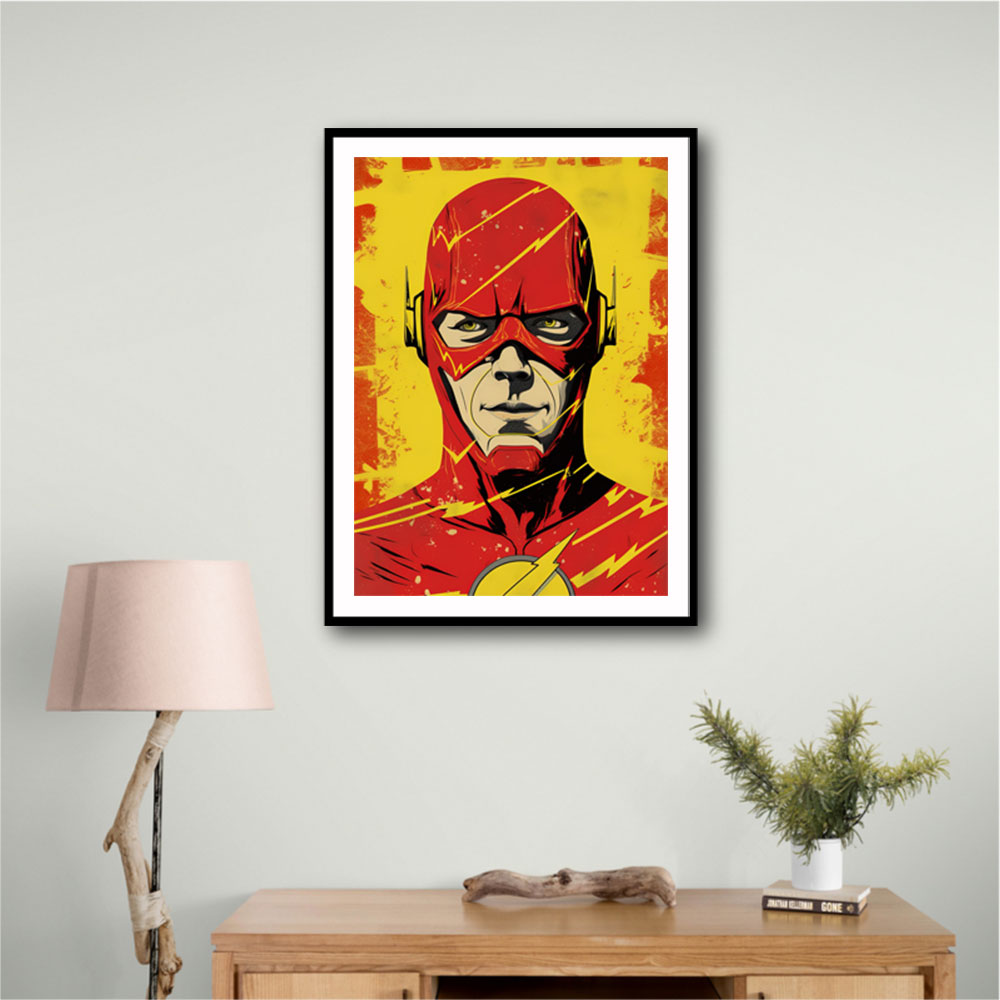 The Flash Grunge Pop 1 Wall Art