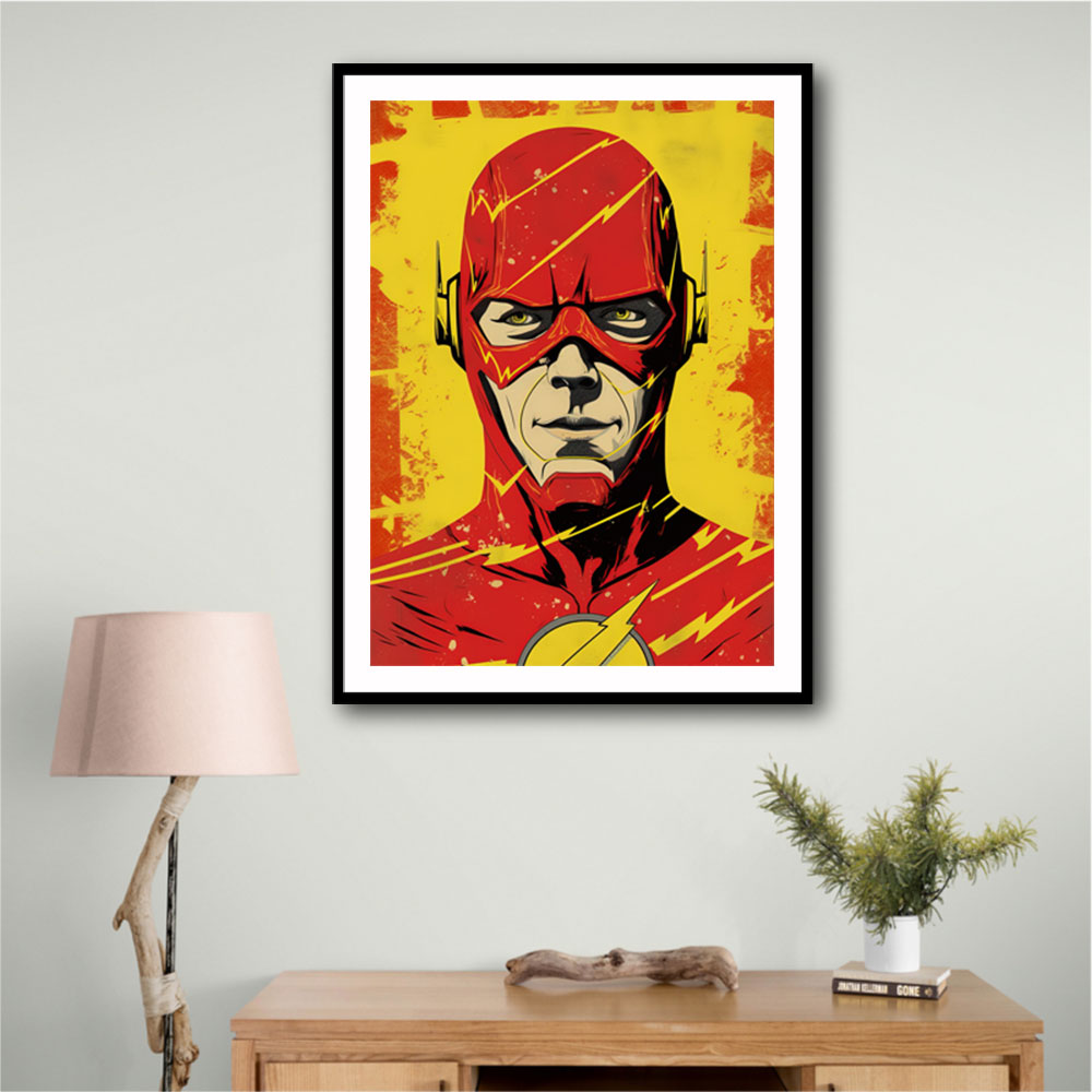 The Flash Grunge Pop 1 Wall Art