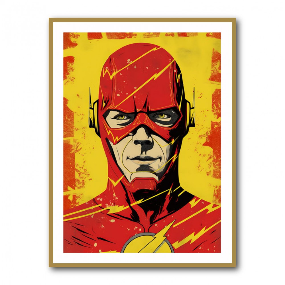 The Flash Grunge Pop 1 Wall Art