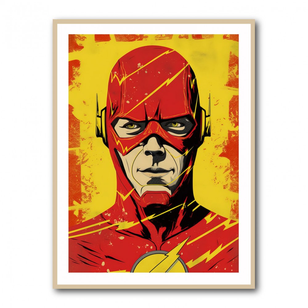 The Flash Grunge Pop 1 Wall Art