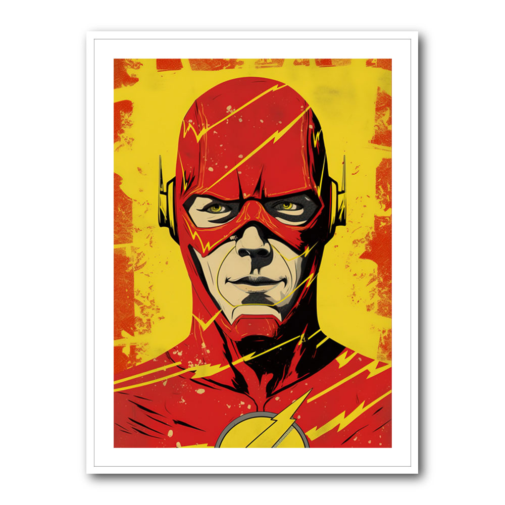 The Flash Grunge Pop 1 Wall Art