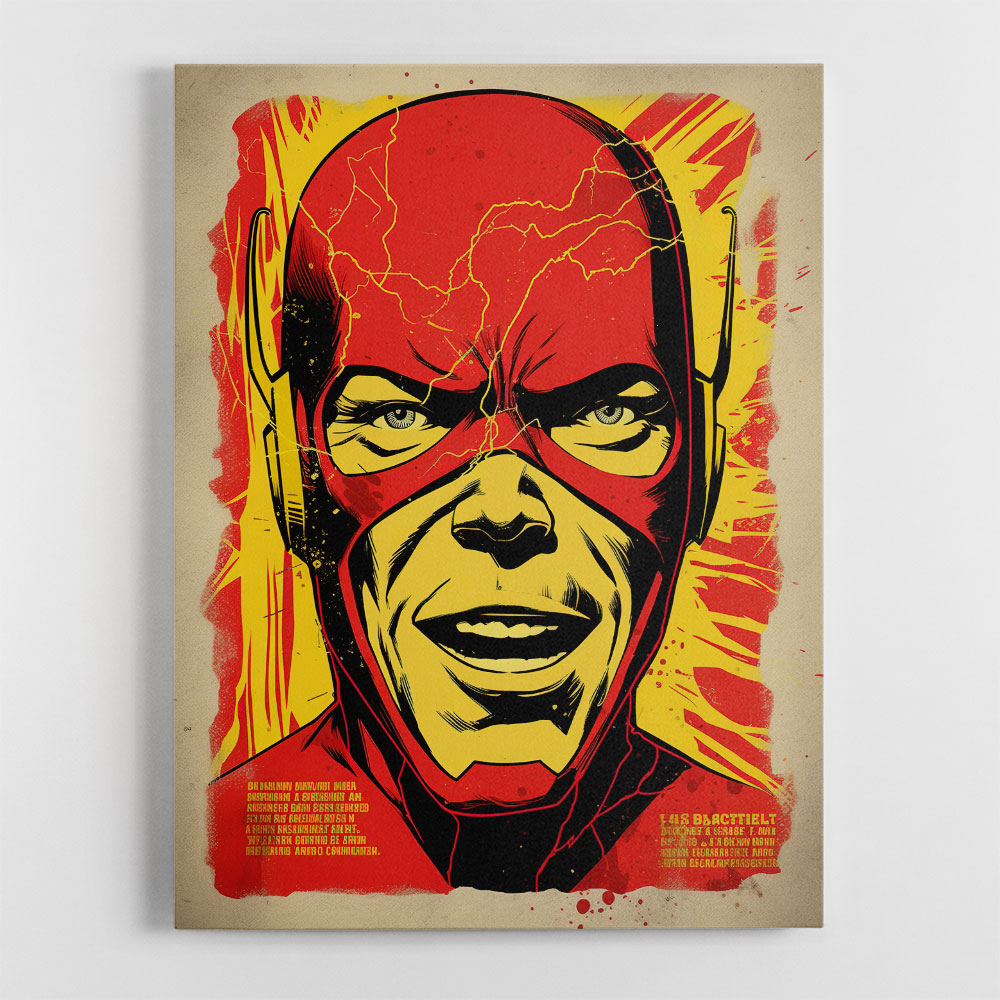 The Flash Grunge Pop 2 Wall Art