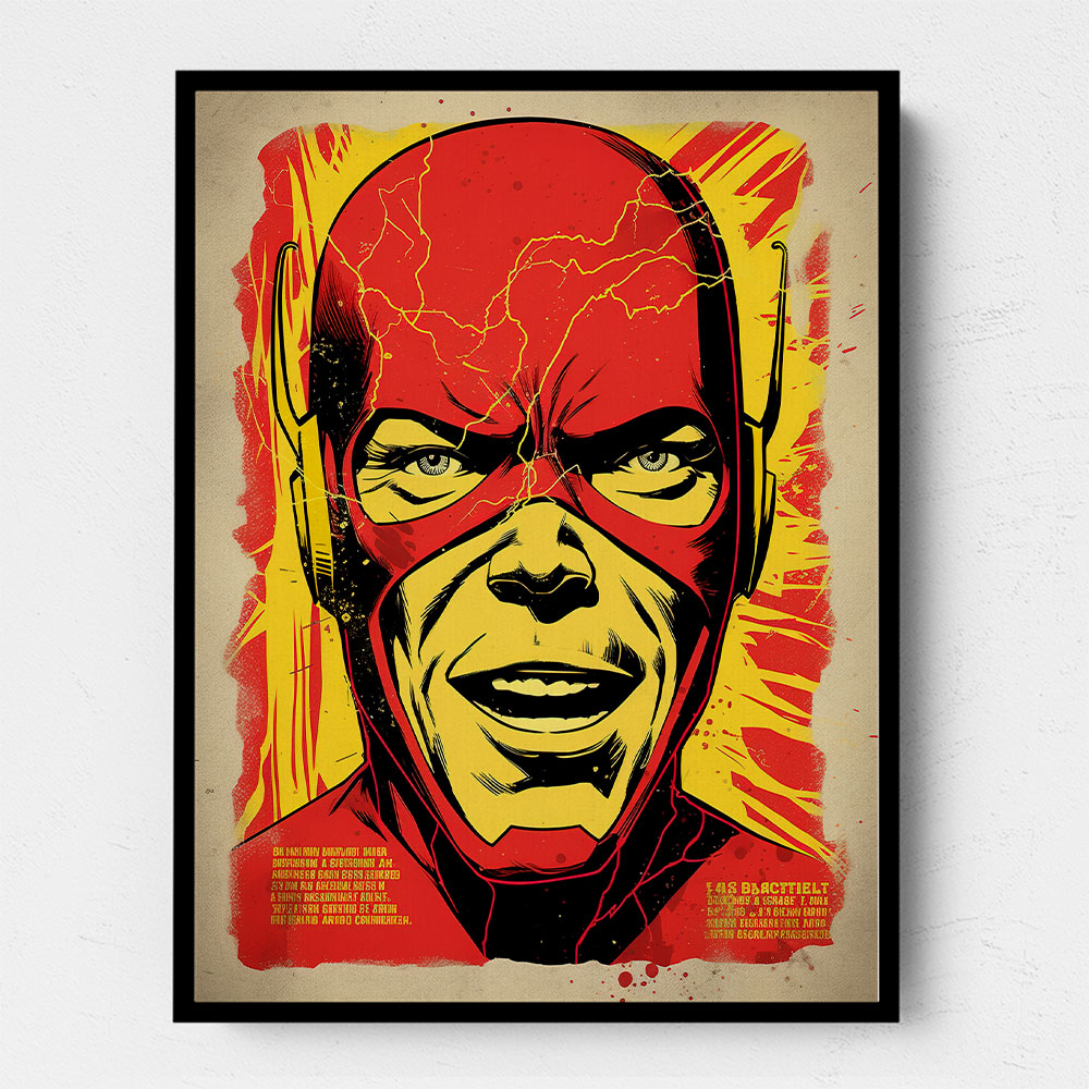 The Flash Grunge Pop 2 Wall Art