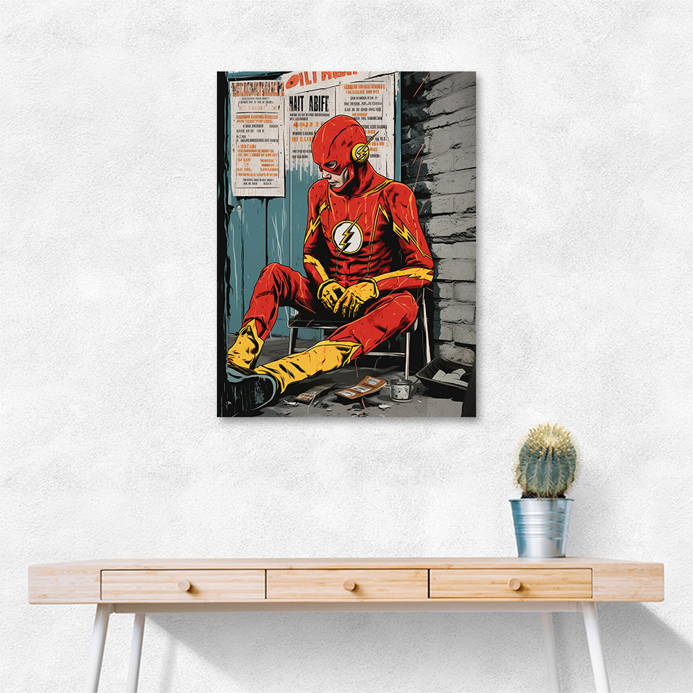 The Flash Grunge Pop 3 Wall Art