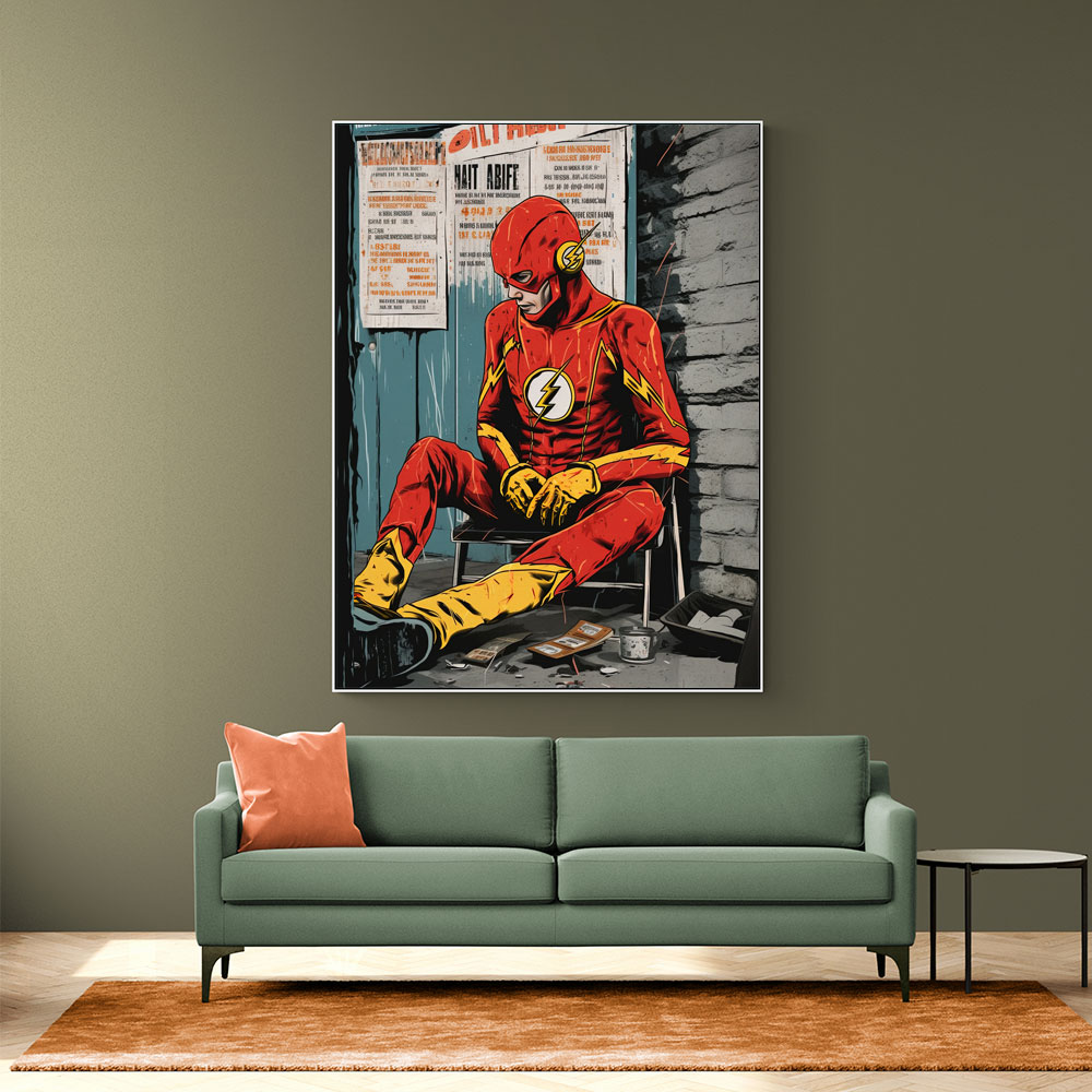 The Flash Grunge Pop 3 Wall Art