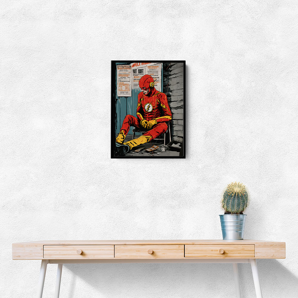 The Flash Grunge Pop 3 Wall Art