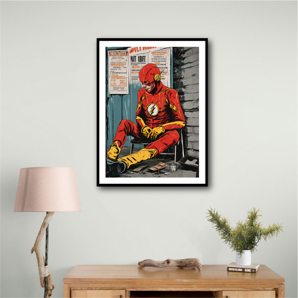 The Flash Grunge Pop 3 Wall Art