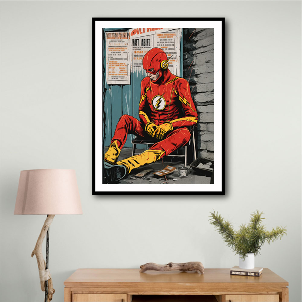 The Flash Grunge Pop 3 Wall Art