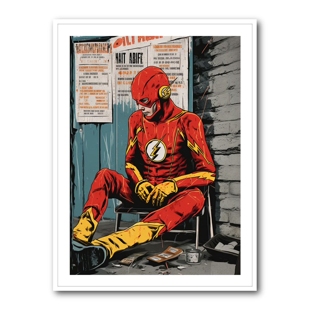 The Flash Grunge Pop 3 Wall Art