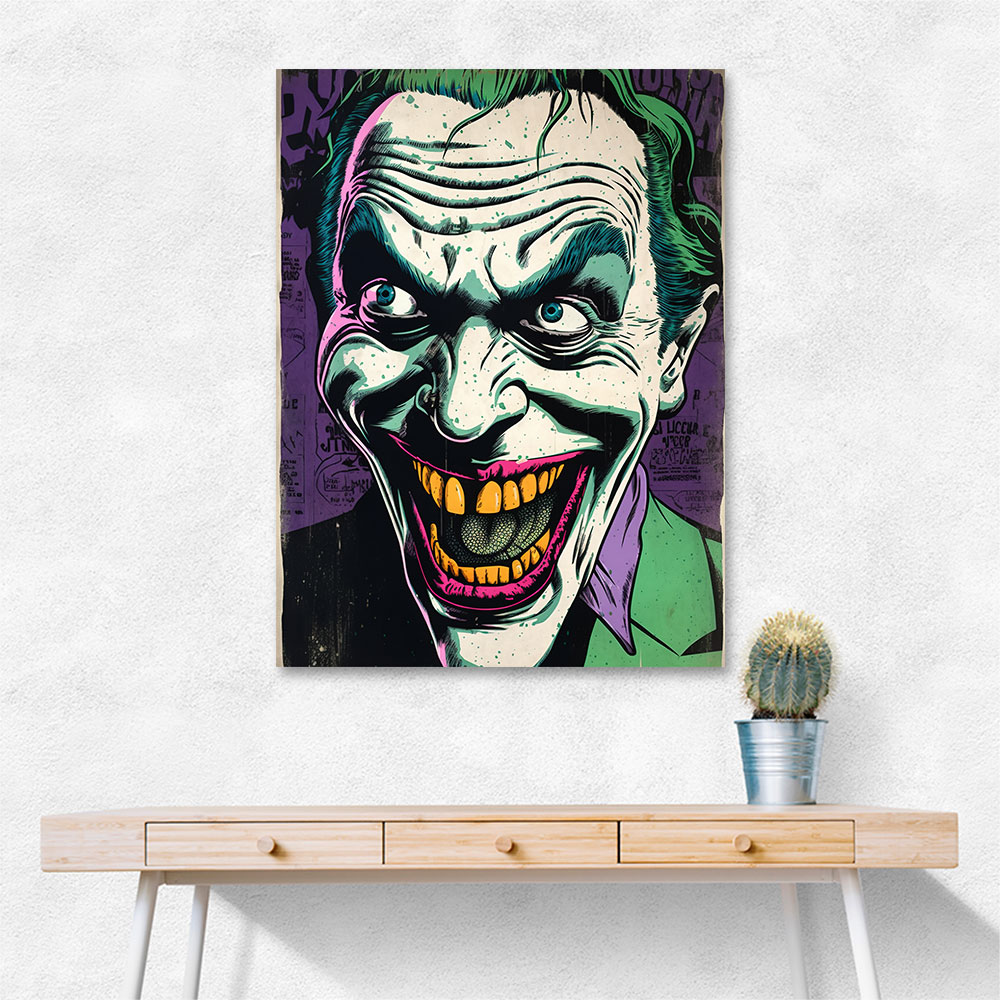 The Joker Grunge Pop 2 Wall Art