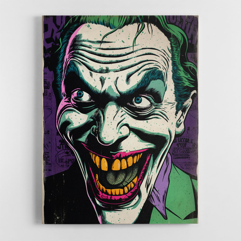 The Joker Grunge Pop 2 Wall Art