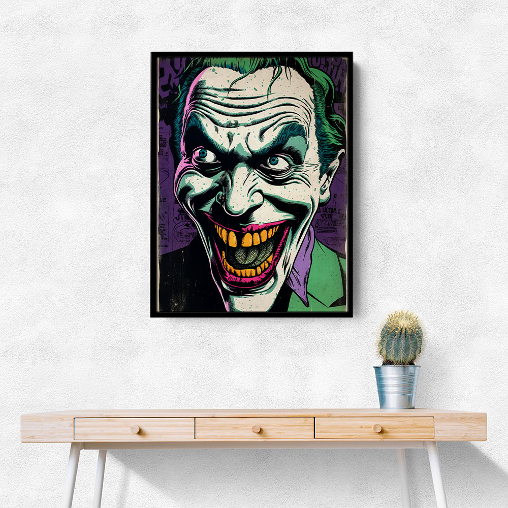 The Joker Grunge Pop 2 Wall Art