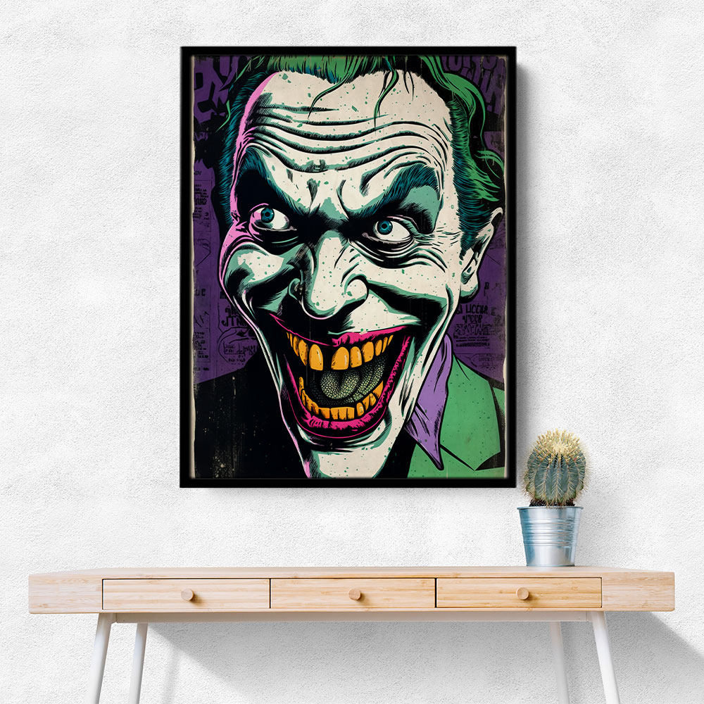 The Joker Grunge Pop 2 Wall Art