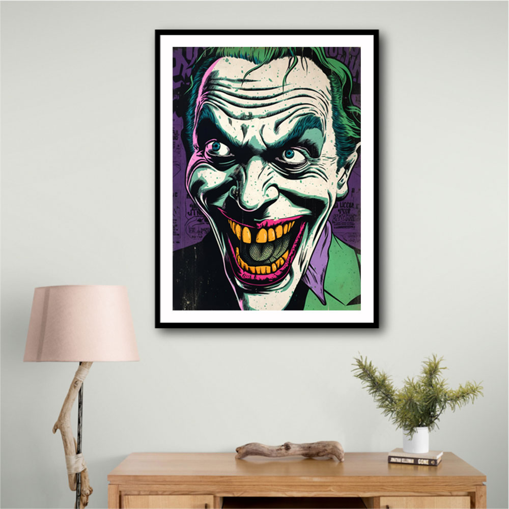 The Joker Grunge Pop 2 Wall Art