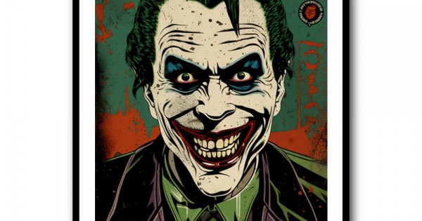 The Joker Grunge Pop 3 Wall Art