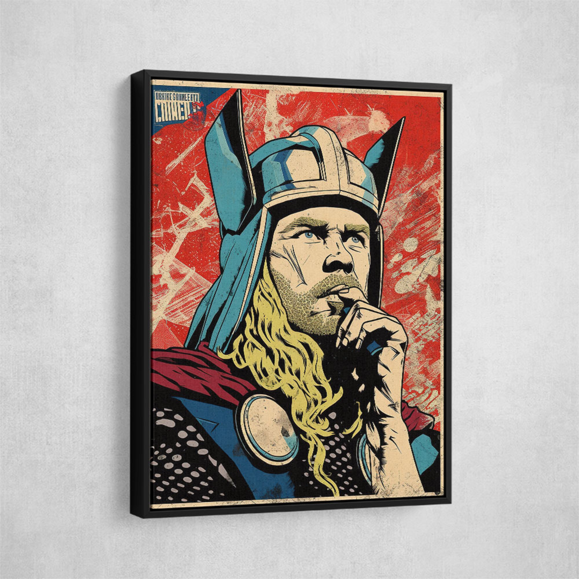 Thor Grunge Pop 1 Wall Art