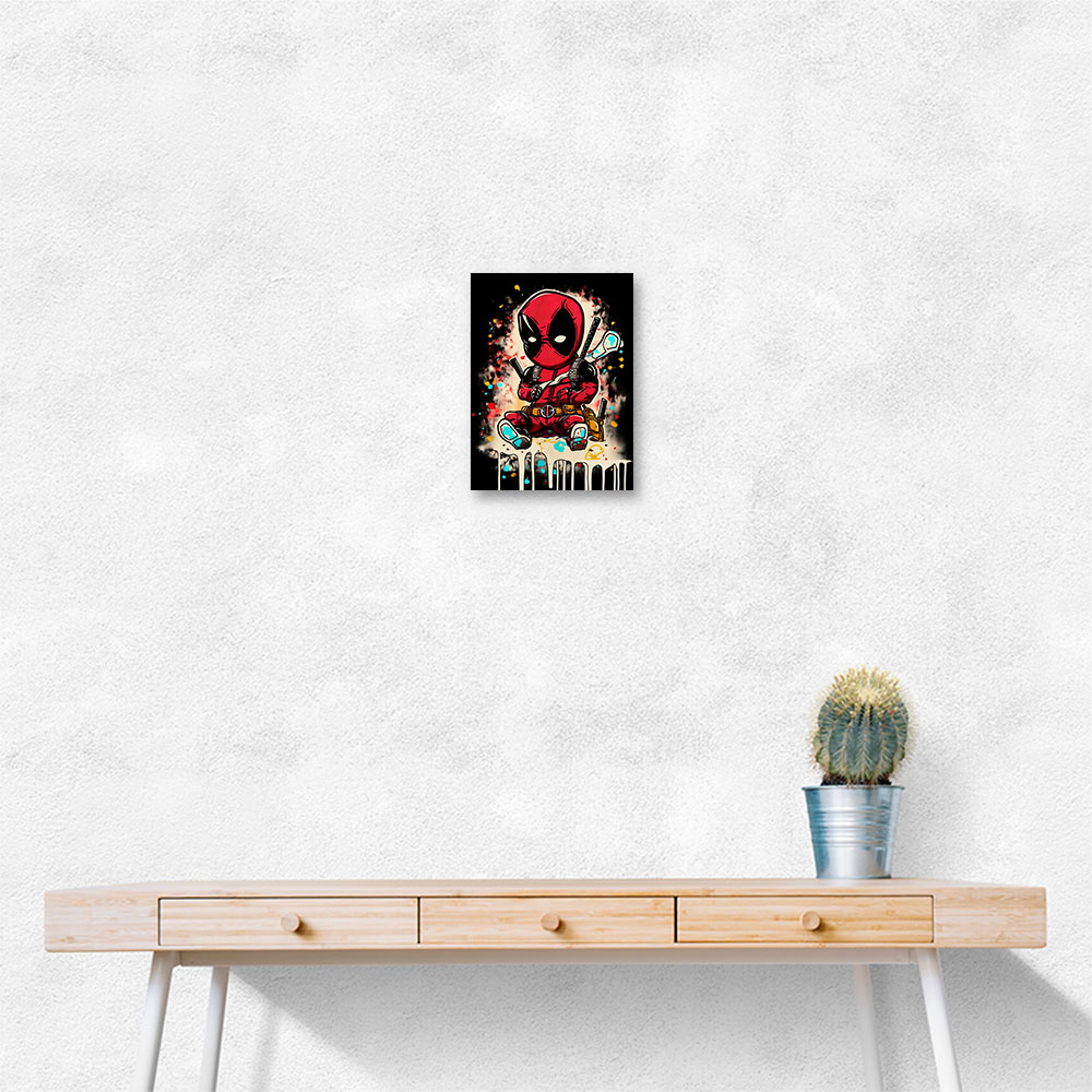 Deadpool Graffiti Wall Art