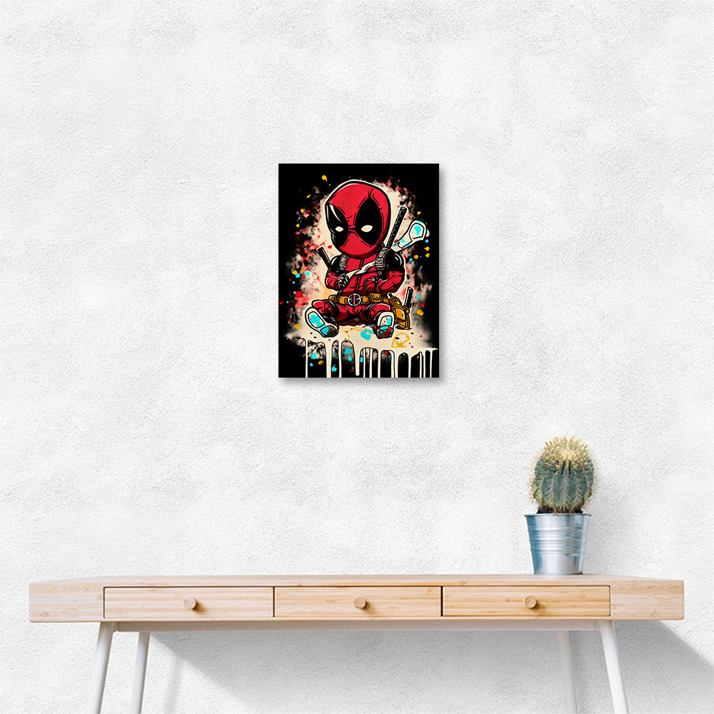 Deadpool Graffiti Wall Art