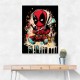 Deadpool Graffiti Wall Art