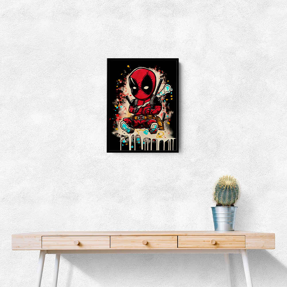 Deadpool Graffiti Wall Art