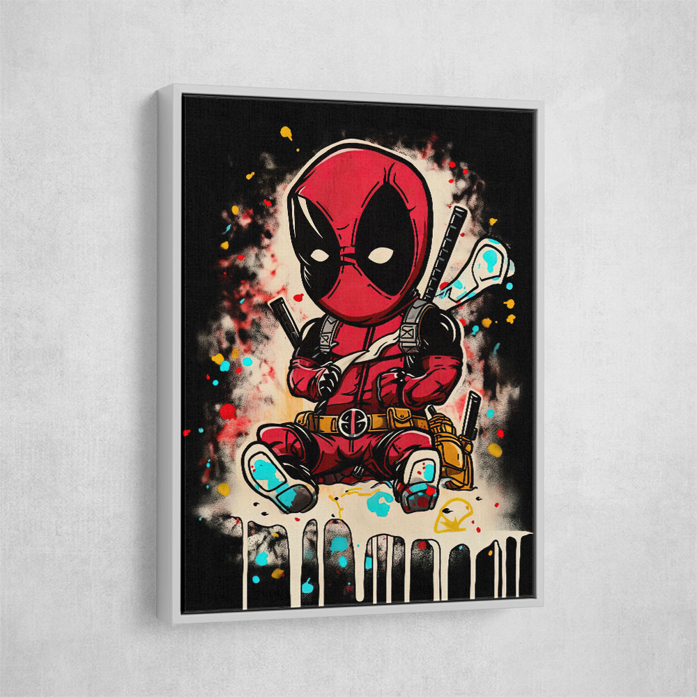 Deadpool Graffiti Wall Art