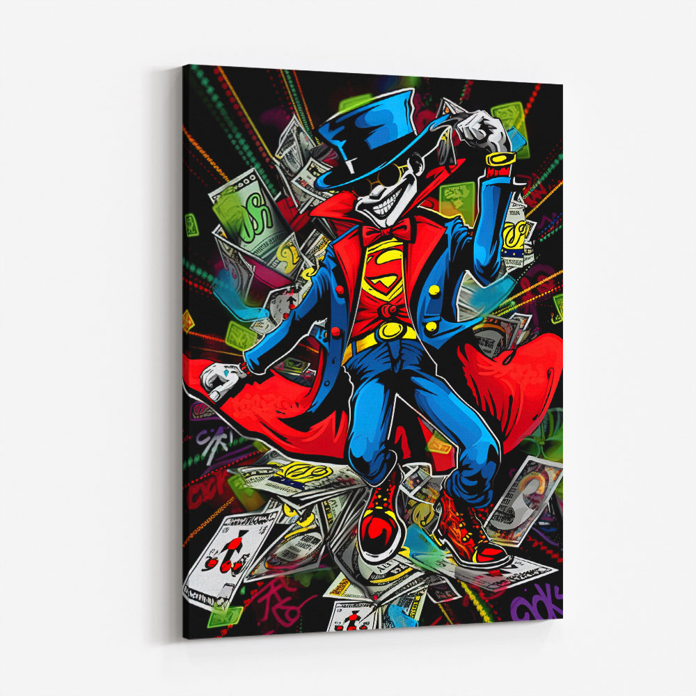 Superman Graffiti Style Wall Art