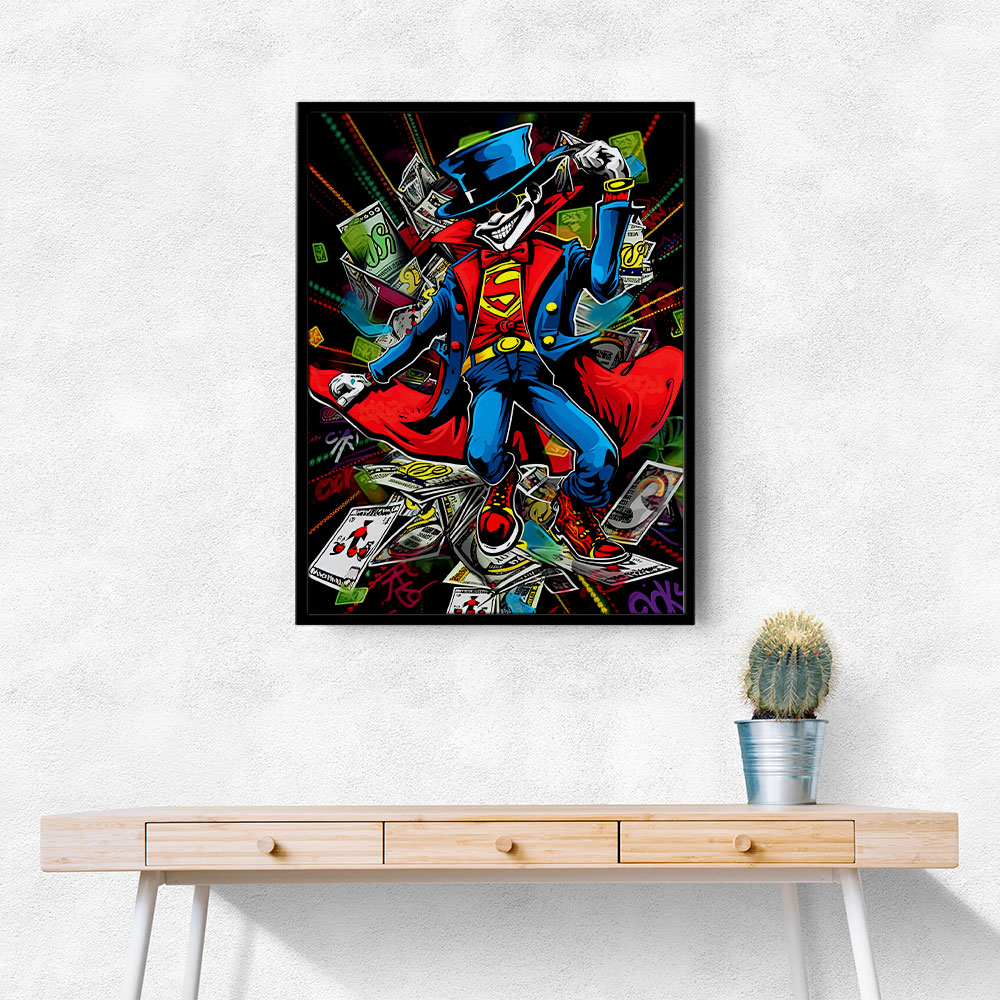 Superman Graffiti Style Wall Art